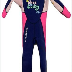Kids Swim Wetsuit - Pink and Blue M